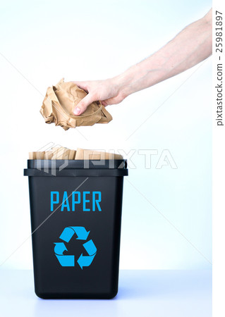 Container for recycling - paper. 25981897