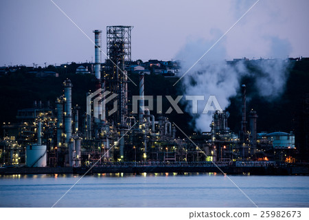 Muroran City factory Night view Muroran City factory Night view 25982673