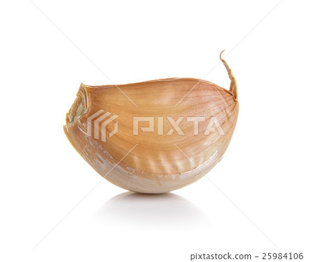 garlic on white background 25984106