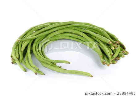 Yard Long bean on white background 25984493