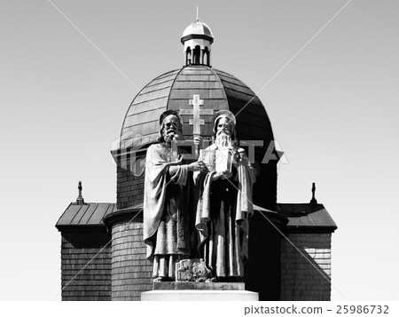 Statue of Saint Cyril and Methodius on Radhost Statue of Saint Cyril and Methodius on Radhost 25986732