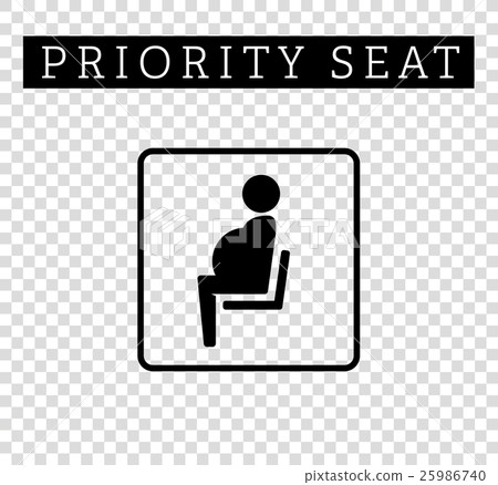 Pregnant, mom or mother sign. Priority seating Pregnant, mom or mother sign. Priority seating 25986740