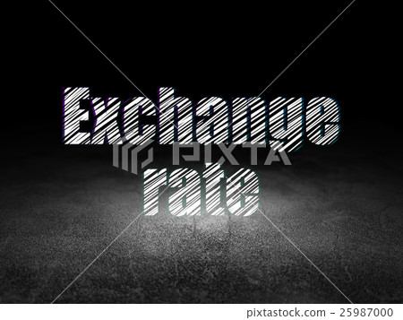 Currency concept: Exchange Rate in grunge dark 25987000
