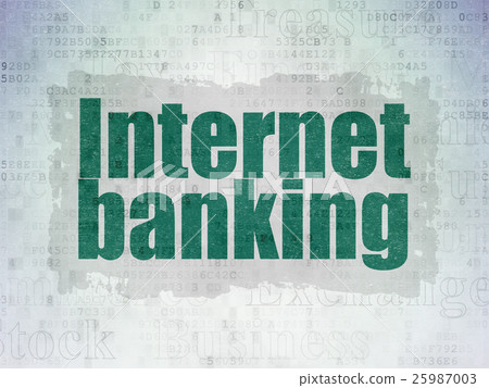 Banking concept: Internet Banking on Digital Data 25987003