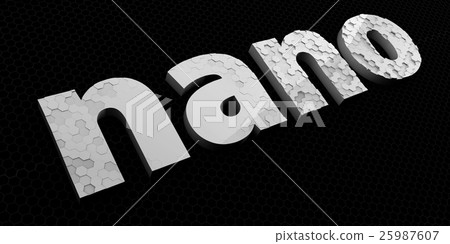 Nano technology sign or logo. lettering. Nano technology sign or logo. lettering. 25987607