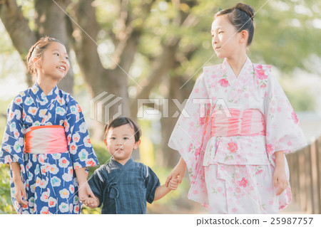 浴衣 甚平 兒童 25987757