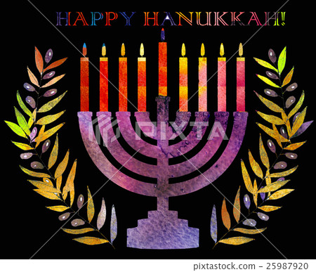 Jewish traditional holiday Hannukah. 25987920