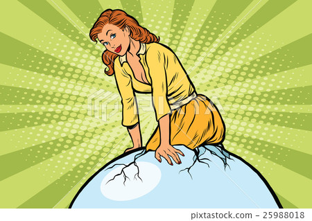 Beautiful girl hatch from eggs 25988018