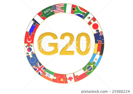 G20 concept, 3D rendering 25988224