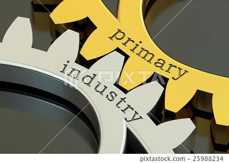 primary industry concept on the gearwheels 25988234
