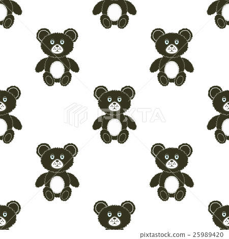 Cute Bear Seamless Pattern 25989420