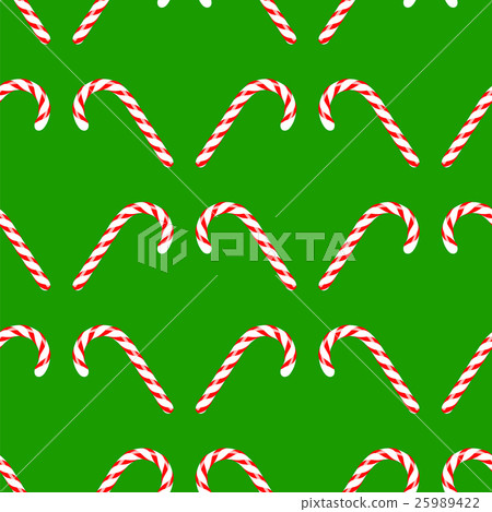 Candy Cane Seamless Pattern 25989422