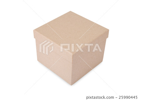 Cardboard box isolated on a white background Cardboard box isolated on a white background 25990445