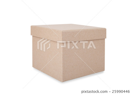 Cardboard box isolated on a white background Cardboard box isolated on a white background 25990446
