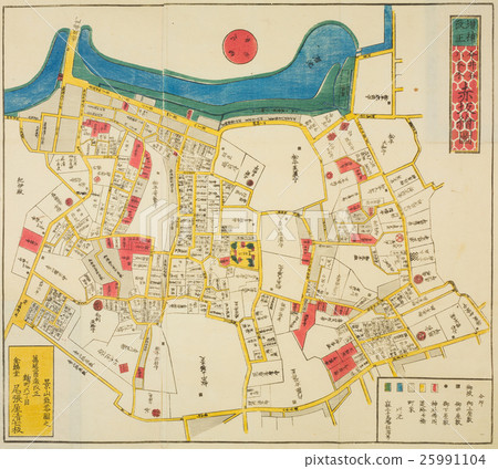 舊地圖“江戶區圖片”Imiya·六本木·赤坂圖片 25991104