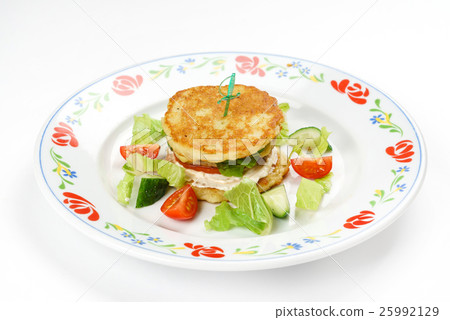potato pancakes with meat 25992129