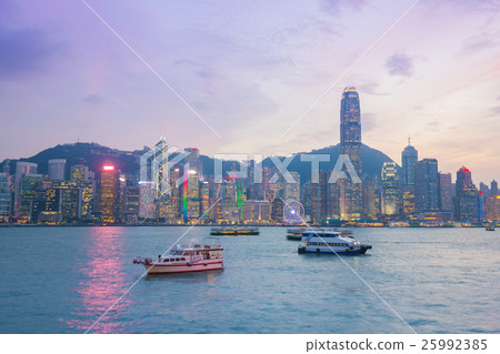 Hong Kong city, view from Victoria Harbour Hong Kong city, view from Victoria Harbour 25992385