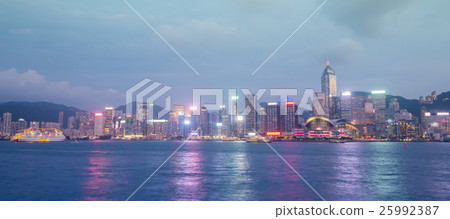 Hong Kong city, view from Victoria Harbour 25992387