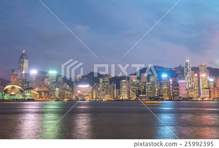 Hong Kong city, view from Victoria Harbour Hong Kong city, view from Victoria Harbour 25992395