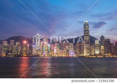 Hong Kong city, view from Victoria Harbour Hong Kong city, view from Victoria Harbour 25992396