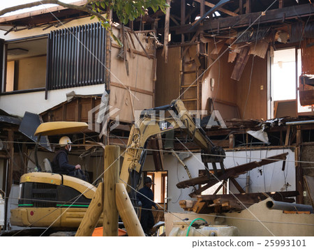 Demolished housing Demolished housing 25993101