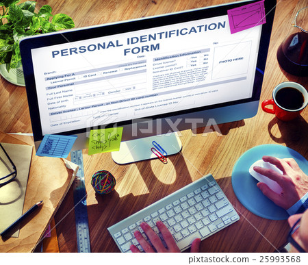 Personal Identification Form Application Concept Personal Identification Form Application Concept 25993568