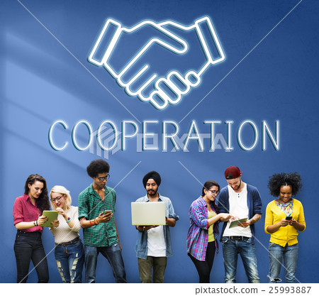 Partnership Agreement Cooperation Collaboartion Concept Partnership Agreement Cooperation Collaboartion Concept 25993887