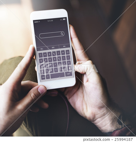 Searching Information Keyboard Application Concept 25994187