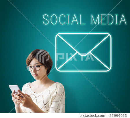 Message Letter Envelope Chat Graphic Concept 25994955