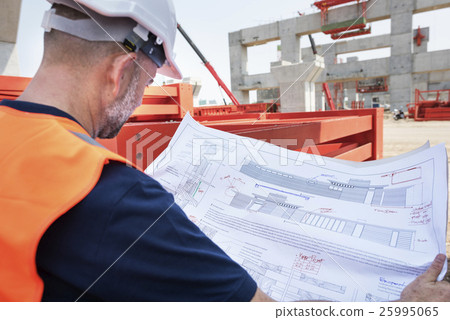 Blueprint Architect Career Structure Construction Concept 25995065