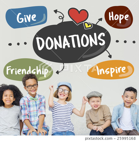 Donations Charity Volunteer Words Concept 25995168