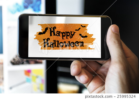 Halloween Bat Pumpkin Lantern Scary Graphic Concept Halloween Bat Pumpkin Lantern Scary Graphic Concept 25995324