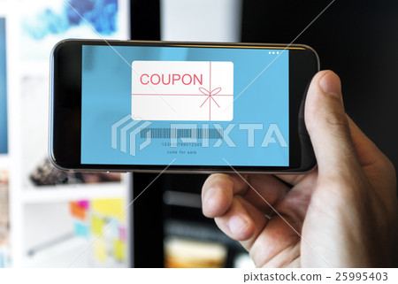 Coupon Gift Certificate Shopping Concept 25995403