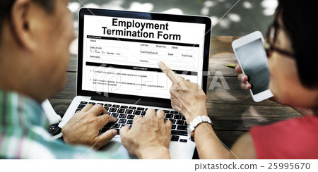 Employment Termination Form Page Graphic Concept 25995670