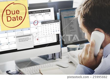 Due Date Deadline Payment Bill Important Notice Concept 25995882