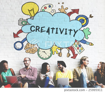 Creativity Ideas Design Thought Bubble Icon Concept Creativity Ideas Design Thought Bubble Icon Concept 25995911