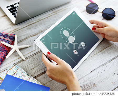 Incoming Mobile Call Communication Concept 25996380