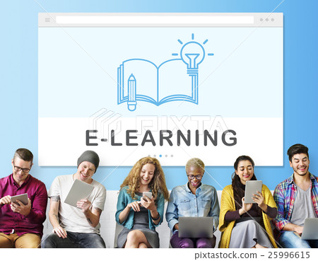 Be Creative E-learning Innovation Education Knowledge Concept 25996615