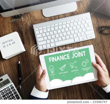 Crowdfunding Startup Business Crowdsourcing Cooperation Graphic Concept 25996747