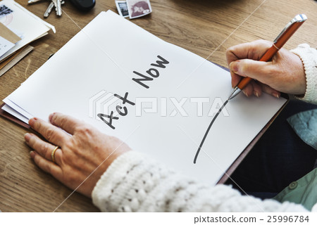 Act Now New Job Concept 25996784
