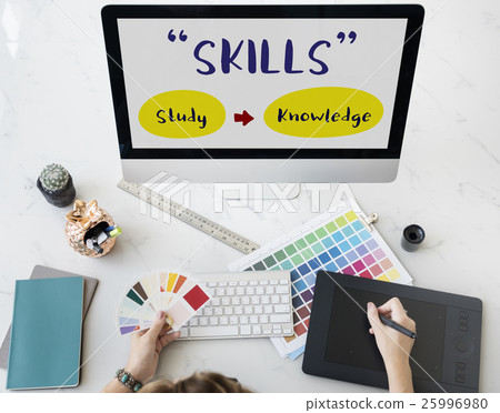 Literacy Skills School Wisdom Concept 25996980