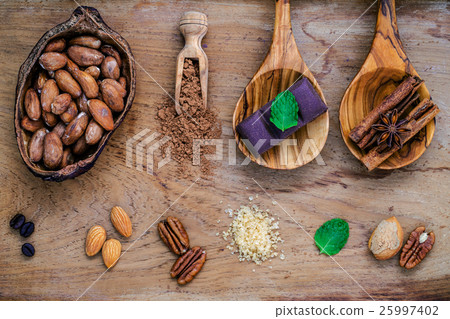 Desserts background and menu design.  25997402
