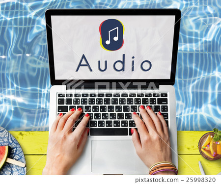 Music Note Entertainment Audio Graphic Concept Music Note Entertainment Audio Graphic Concept 25998320