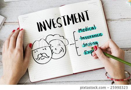 Retirement Financial Plan Risk Assessment Senior Concept 25998323