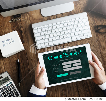 Online Payment Card Information Concept 25998485