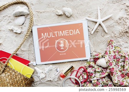 Microphone Audio Podcast Broadcast Media Graphic Concept Microphone Audio Podcast Broadcast Media Graphic Concept 25998569