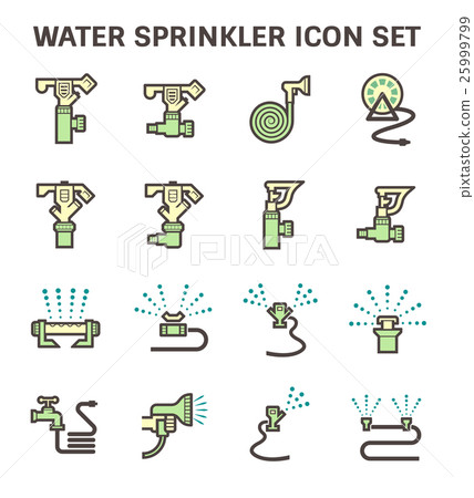 Water sprinkler icon Water sprinkler icon 25999799