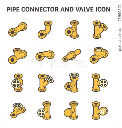 Pipe connector icon Pipe connector icon 25999801