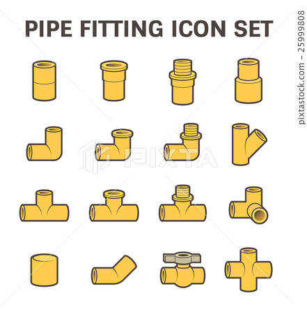 Pipe fitting vector Pipe fitting vector 25999808