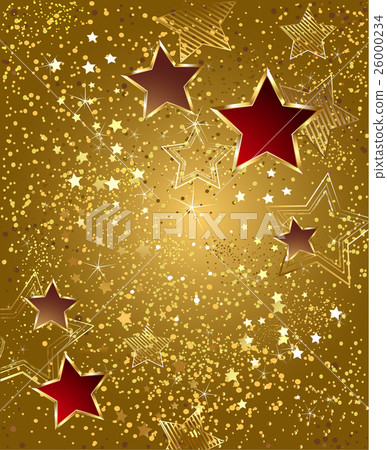 gold foil with stars 26000234